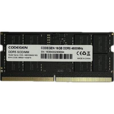 CODEGEN 16GB DDR5 4800MHZ NOTEBOOK RAM VALUE CDG-NBD538400/16G