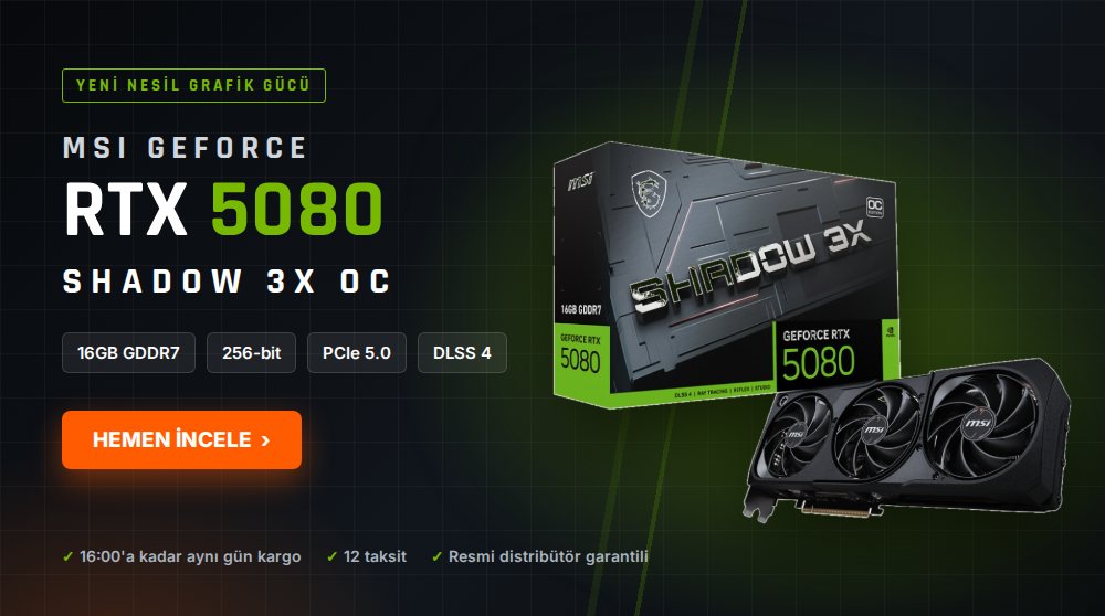 MSI RTX 5080 SHADOW 3X OC