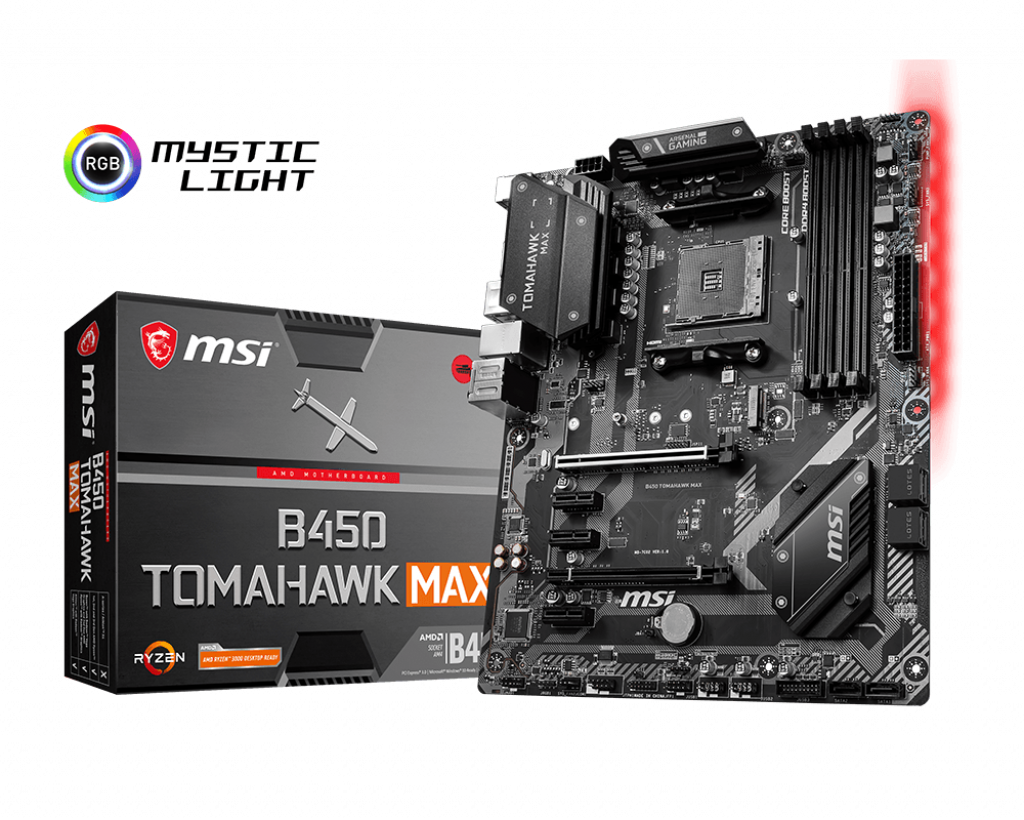 MSI B450 TOMAHAWK MAX DDR4 3466Mhz ATX RGB AM4 - 130.32 USD + KDV