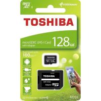 128GB MicroSD TOSHIBA Exceria THN-M203K1280EA UHS-I Class 10 Adaptörlü Hafıza Kartı 100mb/sn