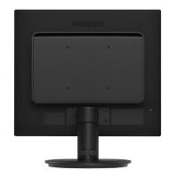 17 PHILIPS 17S4LSB-62 LCD 5 MS SİYAH DVI VGA KARE MONİTÖR