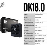 1STPLAYER DK 18.0 1800W Mining Güç Kaynağı 80+ Gold 16 Gpu