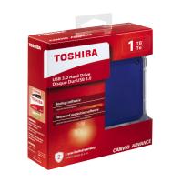 1TB ADVANCE 2.5" USB3.0 TOSHIBA HDTC910EL3AA MAVİ (Parola Koruma, Otomatik Yedekleme)