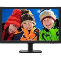 23.6" PHILIPS LED 243V5QSBA-01 8ms 60Hz DVI Monitör Siyah Vesa 1920x1080