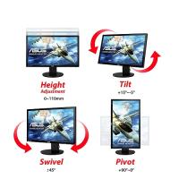 24'' ASUS LED VG248QZ 1ms 144Hz DVI HDMI DisplayPort Multimedya Pivot Gaming Monitör Siyah Vesa 1920x1080