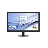 27" PHILIPS LED 273V5LHAB/01 1ms 60Hz DVI HDMI Multimedya Monitör Siyah Vesa 1920x1080