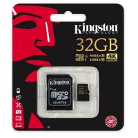 KINGSTON MicroSD 32GB Speed Class 3 (U3) SDCG/32GB Class10 Adaptörlü Hafıza Kartı 90mb/sn 45mb/sn
