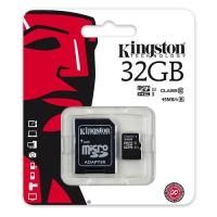 KINGSTON MicroSD 32GB SDC10G2/32GB Class10 Adaptörlü Hafıza Kartı