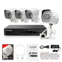 4 Kameralı Tak Çalıştır IP Kamera Seti, NVR cihazı ve 2TB hard disk, POE