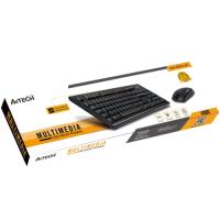 A4 Tech 4100N Q Multimedya Klavye Mouse Set Siyah