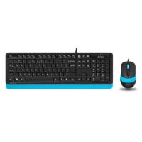 A4 TECH F1010 Mavi FSTYLER USB Kablolu Türkçe  M.Medya Klavye Mouse Set