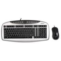 A4 TECH KB-2150D Q Usb Gümüş/Siyah Multimedya Klavye/Mouse Set