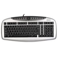 A4 TECH KB21 F Usb Multimedya Gümüş/Siyah Klavye