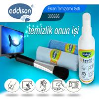 ADDISON 300886 Sprey+Fiber Bez+Fırça 100ML Temizleme Seti