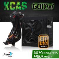 AEROCOOL 600W 80+ Bronze KCAS AE-KCASP600 12CM FANLI APFC POWER SUPPLY