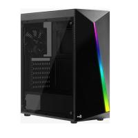 AEROCOOL Atx Kasa Powersiz Gaming Shard RGB AE SHRD ATX PC Kasası Akrilik Panel Siyah