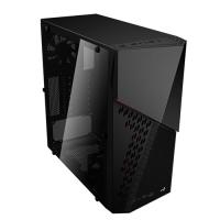 AEROCOOL CyberX Advance AE-CYBERXA-500 500W 80+ Mid Tower Gaming Kasa Siyah 2x120mm Kırmızı Led Fanlı