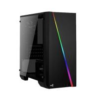 AEROCOOL micro Tower 500W 80+ Gaming Cylon Mini RGB AE-CYLN-MINI mATX PC Kasası Akrilik Panel Siyah