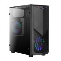 AEROCOOL mid Tower Powersiz Gaming TomaHawk AE-TMHWK-A ATX PC Kasası Akrilik Panel Siyah