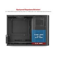 AEROCOOL mini ITX 300W AE-CS101-P300 mATX PC Kasası Siyah
