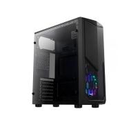 AEROCOOL mid Tower Powersiz Tomahawk-A1 AE-TMHWK-A1 ATX PC Kasası Pencereli Siyah