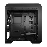 AEROCOOL mid Tower 500W QS240 AE-QS240-BG500BR ATX PC Kasası Temperli Cam Siyah
