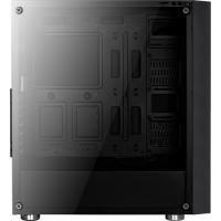 AEROCOOL Powersiz Quartz REVO AE-QRTZ-REVO 4 X RGB FANLI GAMING MID-TOWER KASA Siyah