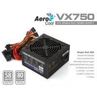AEROCOOL VX Series 750W Atx Power Supply 12 Cm Fan AE-VX750 58A@12V Aktif PFC