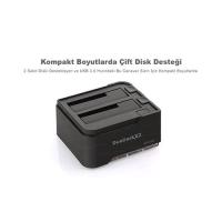 AKASA 2.5 - 3.5 AK-DK06U3-BKEU Usb 3.0 Hdd Docking Station
