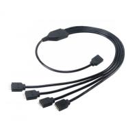 AKASA AK-CBLD04-50BK RGB LED Çoğaltma ve Uzatma Kablosu