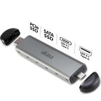 AKASA AK-ENU3M2-04 M2 Sata / NVMe SSD to USB 3.1 Gen2 SSD Harici Disk Kutusu