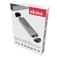AKASA AK-ENU3M2-04 M2 Sata / NVMe SSD to USB 3.1 Gen2 SSD Harici Disk Kutusu