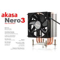 AKASA Nero 3 AK-CC4013EP01 İntel / Amd Full Alüminyum 12 Cm Fan İşlemci Fanı