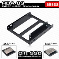 AKASA SSD 2.5 to 3.5 Adaptör Kasa Montaj Kiti AK-HDA-03