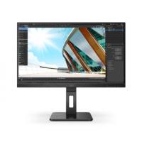 AOC Q27P2Q 27" 4ms, 75Hz, Quad HD 2K, IPS Panel, Pivot, Analog, HDMI, DP, Entegre Hoparlörler, Monitör