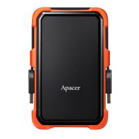 Apacer AC630 Siyah-Turuncu 1 TB Askeri Sınıf Darbeye Dayanıklı 2.5" USB 3.1 Taşınabilir Harddisk (AP1TBAC630T-1)