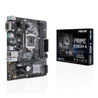 1151p v2 ASUS B360 DDR4 Prime B360M-K O/B Vga GLan DVI 6x Sata3 2x M2 Sata 3x (PCIe 3.0) mATX