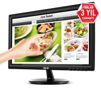 ASUS 15.6" LED VT168N 10MS 60Hz DVI Dokunmatik Monitör (1366 X 768) Outlet (Kutu Açık)