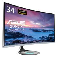 ASUS 34" VA DESIGNO MX34VQ 4MS 100hz HDMI-DP (3440 X 1440) KAVİSLİ Monitör Gümüş
