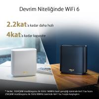 ASUS 6000mbps ZenWiFi AX XT8 (B-2-PK) 2.4ghz/5ghz GAMING ROUTER 2li Paket