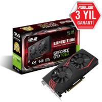 ASUS 6gb nVidia GTX1060 Expedition EX-GTX1060-O6G DDR5 192bit 2x HDMI DVI 2x DisplayPort 16X (PCIe 3.0) 120w 450w 8.0ghz