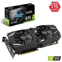 ASUS 6gb RTX2060 Dual RTX2060-A6G GDDR6 256bit 2x HDMI DVI 2x DisplayPort 16X (PCIe 3.0) 160w 500w 14.0ghz