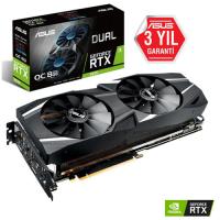 ASUS 8GB GTX2070 DUAL-RTX2070-O8G GDDR6 256 Bit 3xDP HDMI