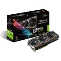 ASUS 8gb nVidia GTX1070 Rog Strix Gaming GTX1070-O8G DDR5 256bit HDMI DVI DisplayPort 16X (PCIe 3.0) 225w 500w 8.0ghz