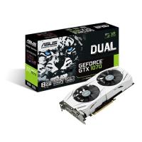 ASUS 8gb nVidia GTX1070 Dual OC Edition GTX1070-8G DDR5 256bit 2x HDMI DVI 2x DisplayPort 16X (PCIe 3.0) 225w 500w 8.0gh