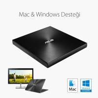 ASUS 8x ZENDRIVE SDRW-08U7M-U USB 2.0 Slim Harici DVD Yazıcı Siyah