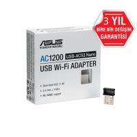 ASUS ASUS USB-AC53 NANO AC1200-Kablosuz Kablosuz Adaptör Nano USB Adaptör