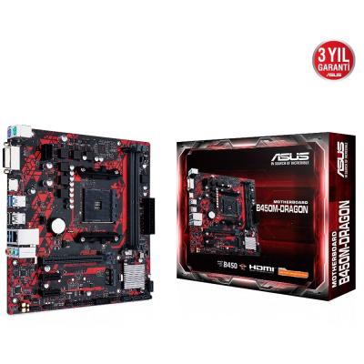 ASUS B450M DRAGON DDR4 4400(OC) DVI-D HDMI M.2 AM4