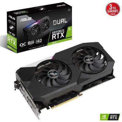 ASUS DUAL-RTX3070-O8G-V2 8GB GDDR6 HDMI DP 256Bit