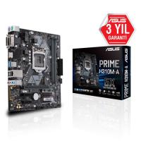 ASUS INTEL PRIME H310M-A H310 DDR4 2666 VGA GLAN 1151p-8 M.2 SATA USB3.1